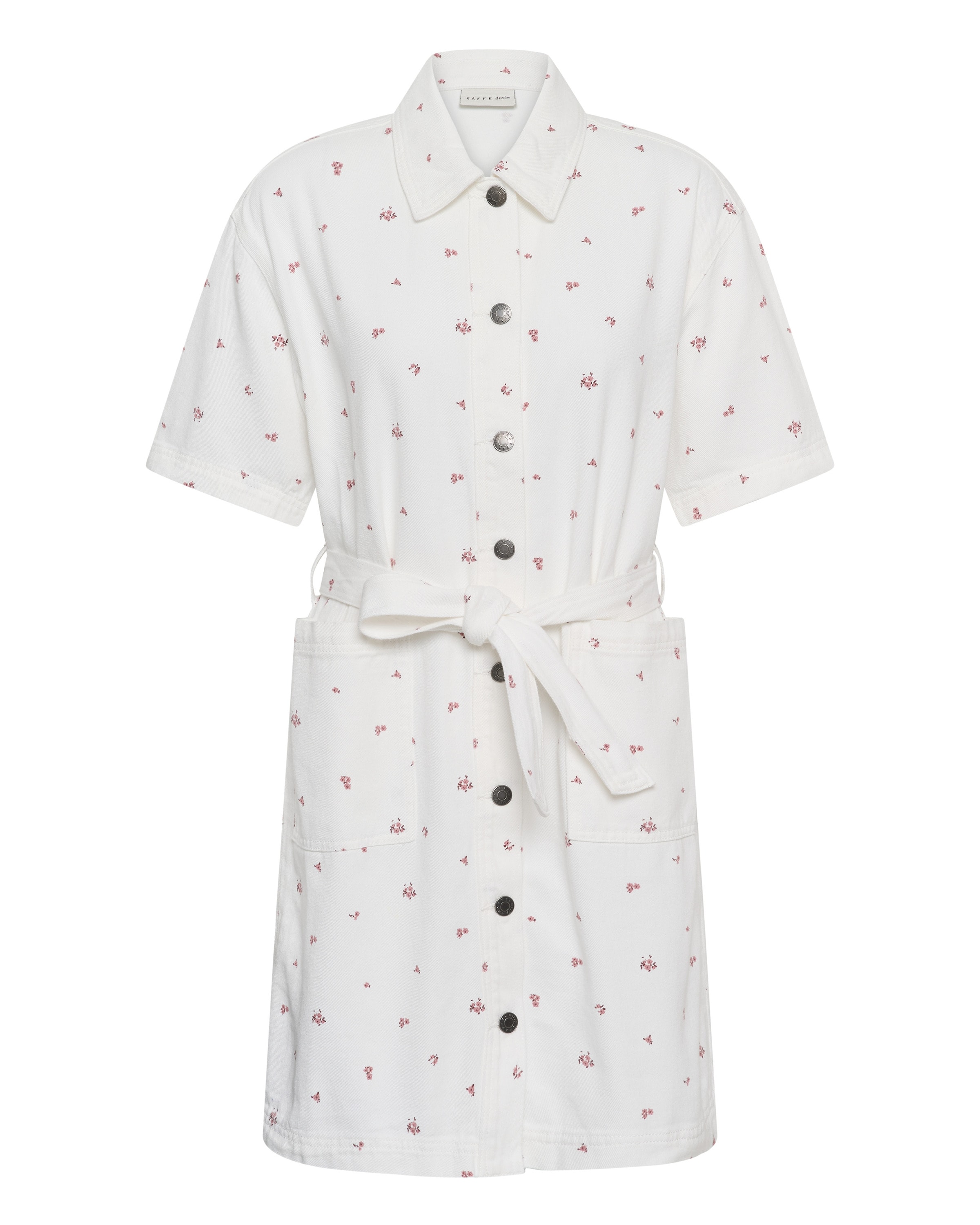 Kaffe Shirt dress 'KAFlora' in White: front