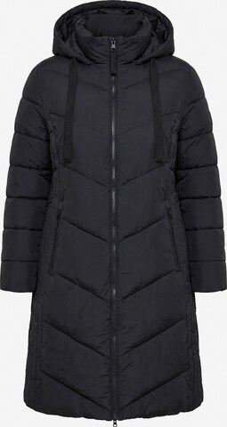 Ulla Popken Raincoat in Black: front