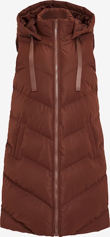 Threadbare Bodywarmer 'Vamp' in Bruin: voorkant