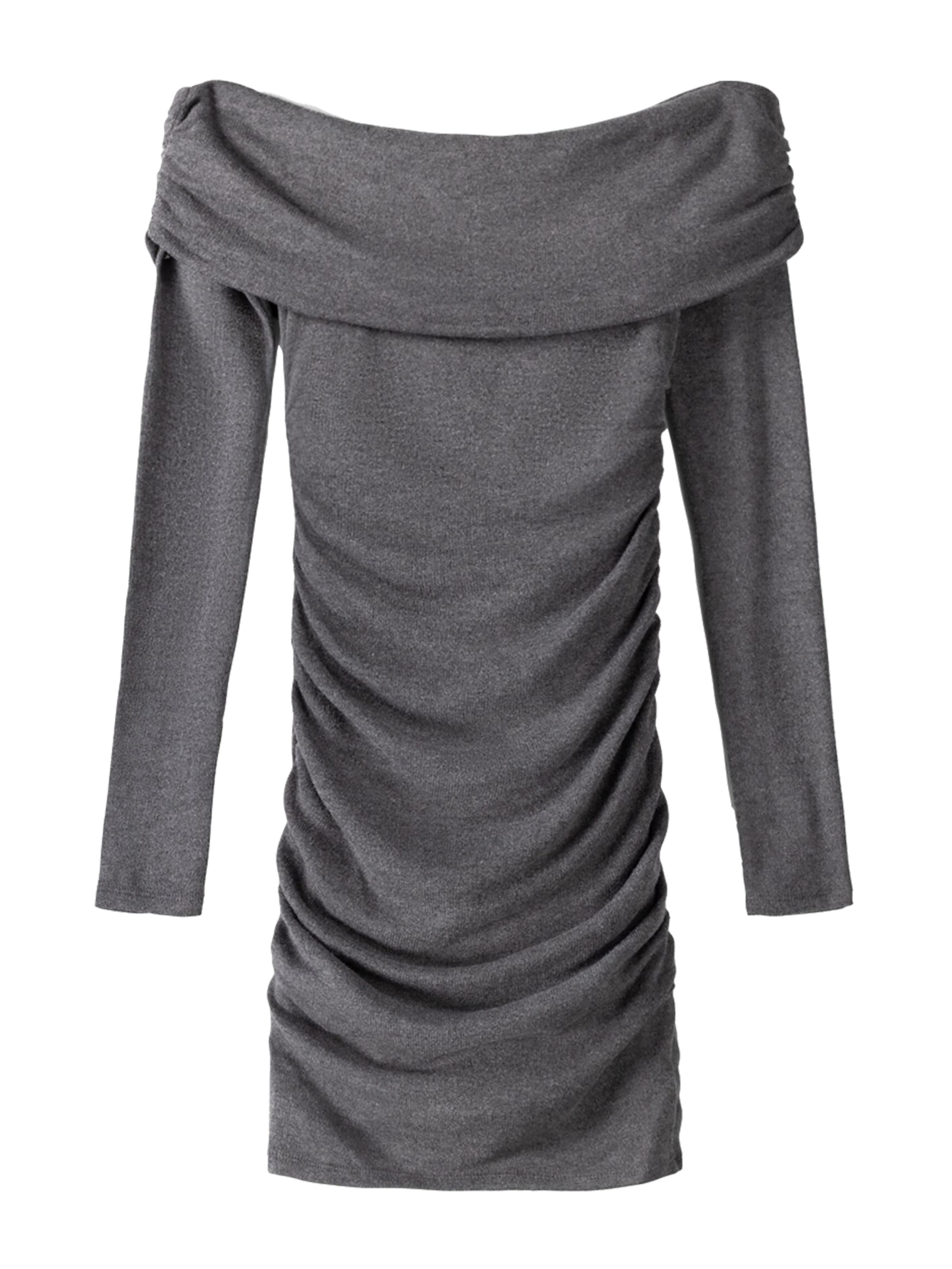 Abito di Bershka in grigio: frontale