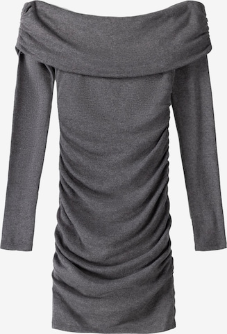 Bershka Dress in Grey: front