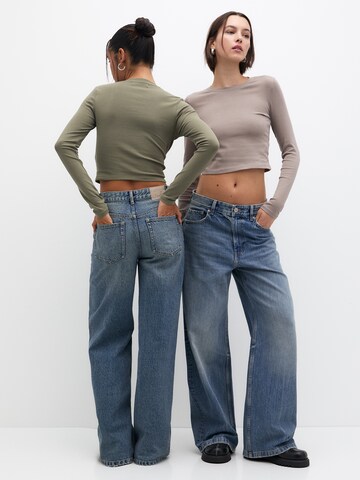 Pull&Bear Koszulka w kolorze brązowy