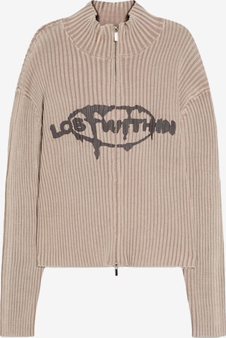 Bershka Neuletakki värissä beige: etupuoli