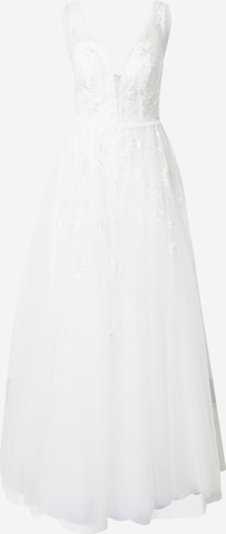 Robe de soirée MAGIC BRIDE en blanc : devant