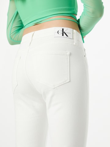 Calvin Klein Jeans Kitsas Teksapüksid, värv valge