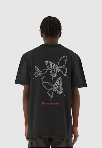 MJ Gonzales Shirt 'Barbed Wings' in Black: front