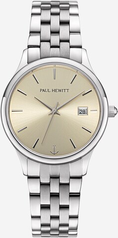 Paul Hewitt Analog Watch 'Onda' in Silver: front