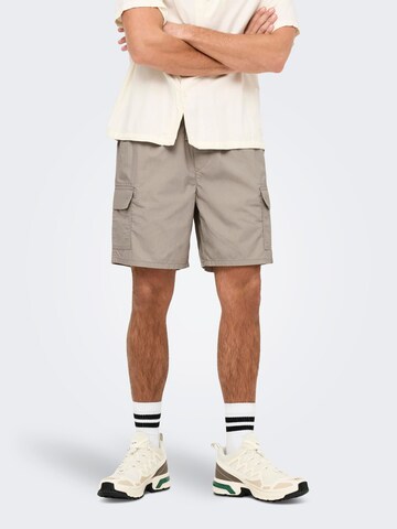 Only & Sons Regular Cargo trousers 'ONSKal' in Beige: front