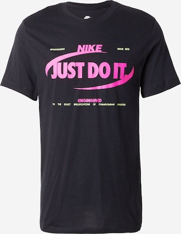 Nike Sportswear Majica | črna barva: sprednja stran