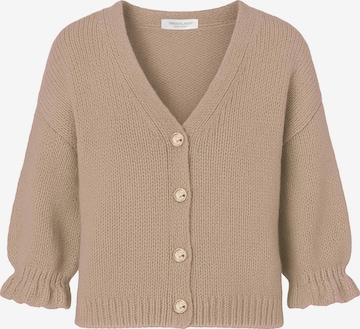 SASSYCLASSY Oversizestrickjacke in Grau: Vorderseite