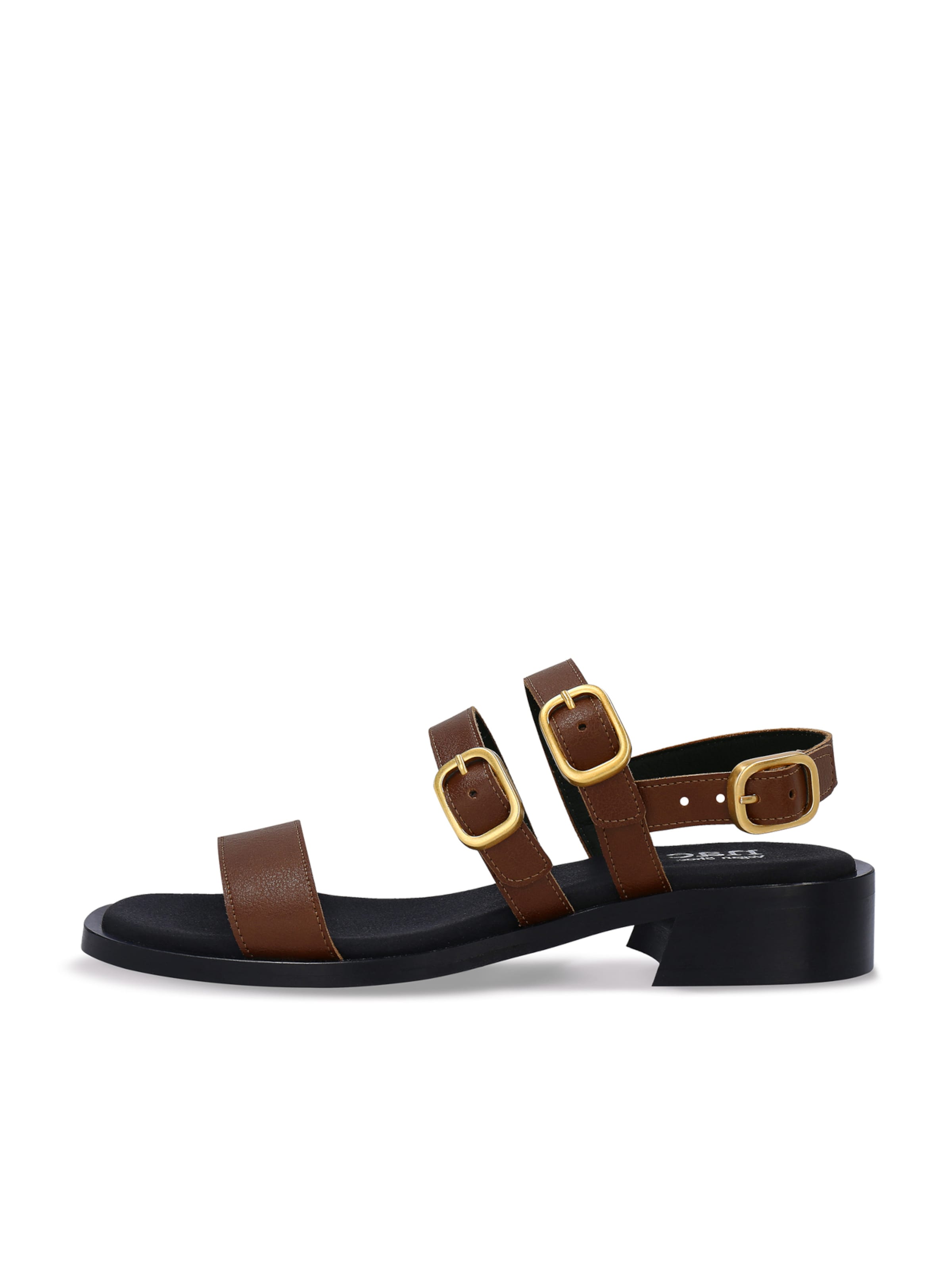 nae Vegan Shoes - Sandalias con hebilla 'VERA' en marrón: frente