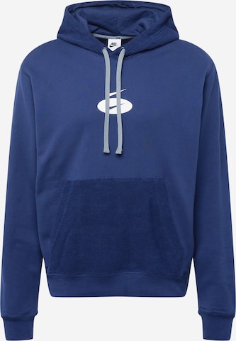 Nike Sportswear Sweatshirt 'Swoosh League' in Blau: predná strana