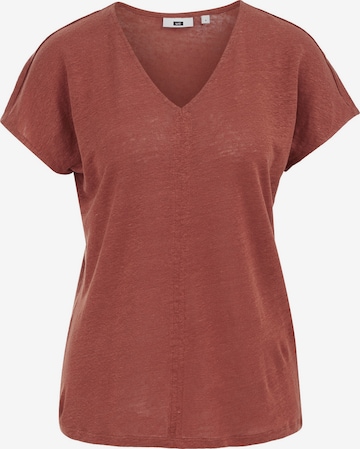 WE Fashion Paita värissä ruskea: etupuoli