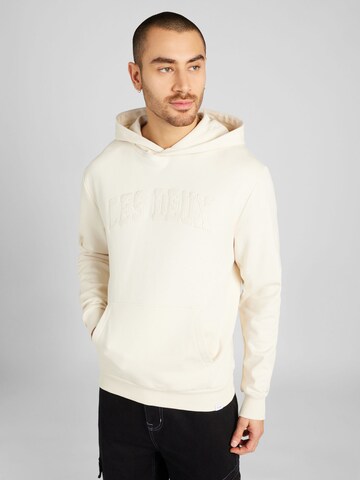 Sweat-shirt Les Deux en beige : devant