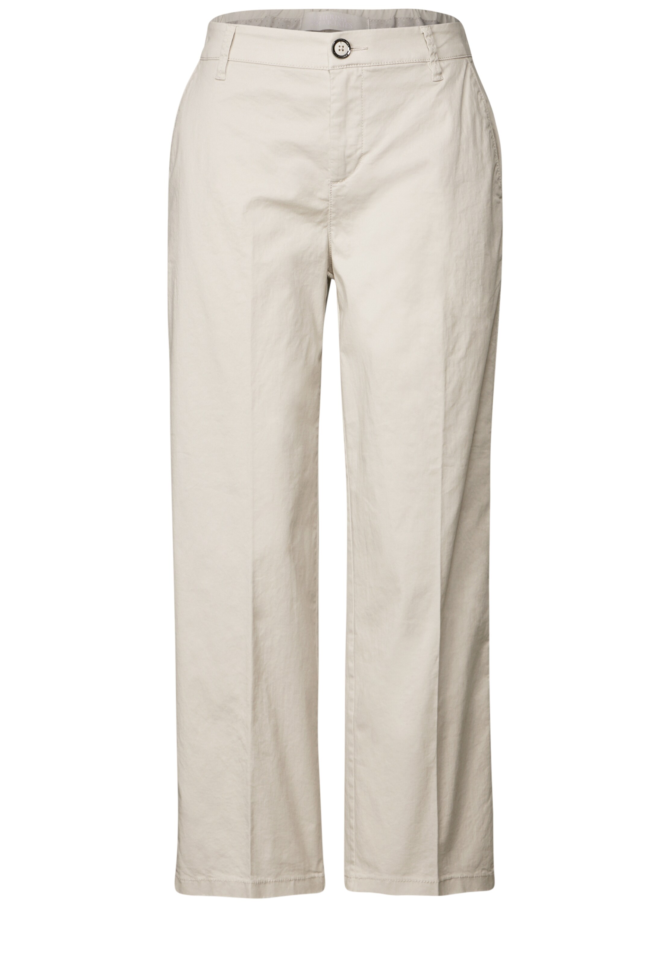 STREET ONE Regular Chinohose in Weiß: Vorderseite