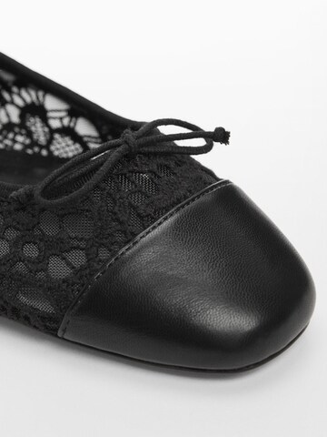 MANGO Ballet Flats 'MARIAN' in Black