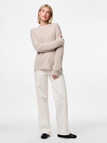 PIECES Sweater 'PCNina' in Grey