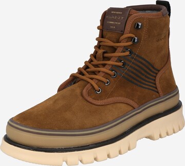 GANT Lace-Up Boots 'Nebrada' in Brown: front