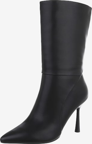 Ital-Design Boots in Black: front