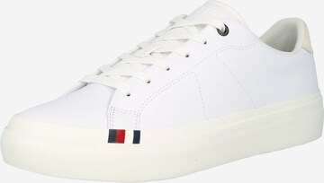 Baskets basses TOMMY HILFIGER en blanc : devant