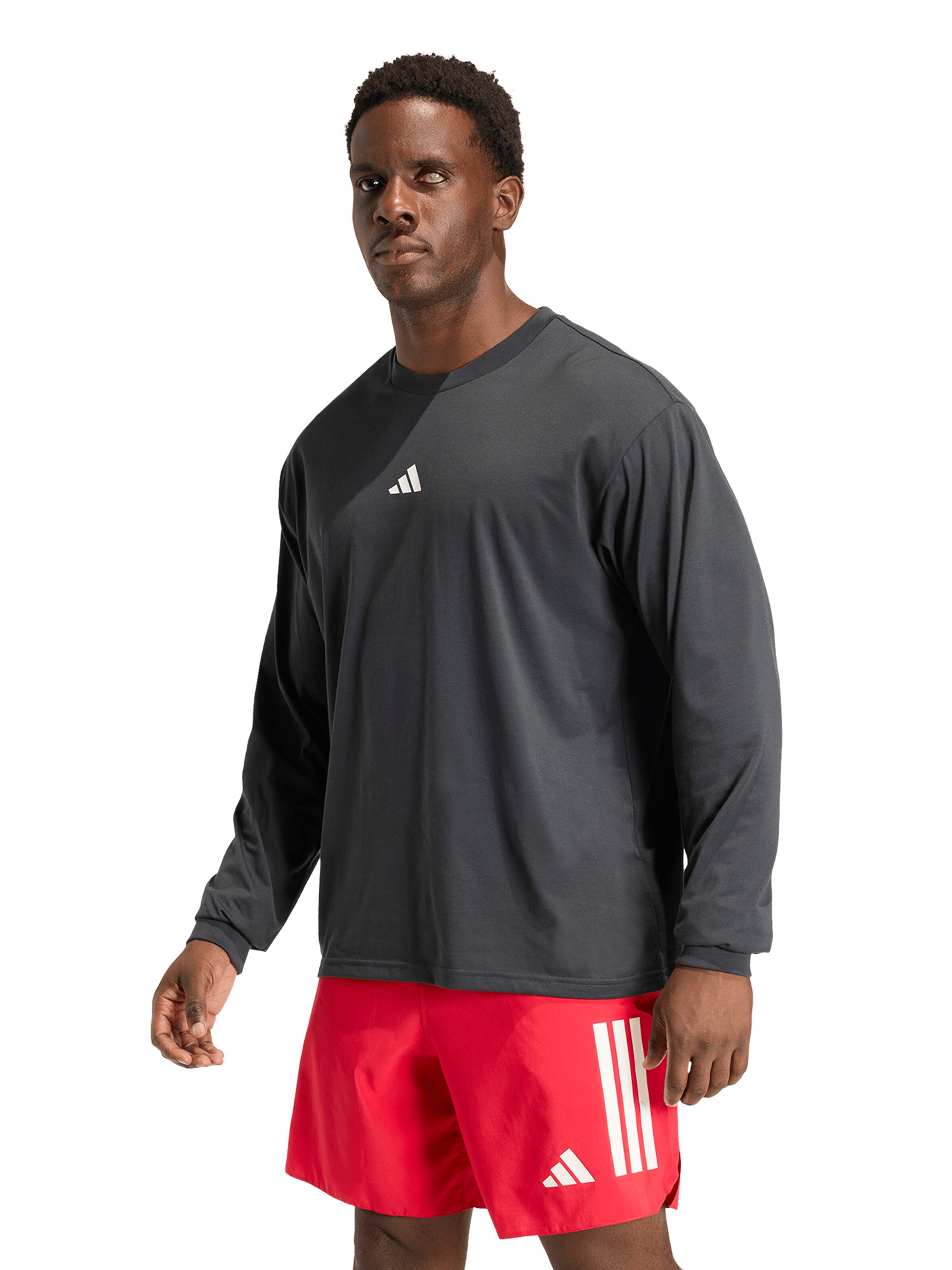 ADIDAS PERFORMANCE Αθλητική μπλούζα φούτερ 'RUNHARD' σε μαύρο: μπροστά
