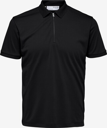 Tricou 'Fave' de la SELECTED HOMME pe negru: față