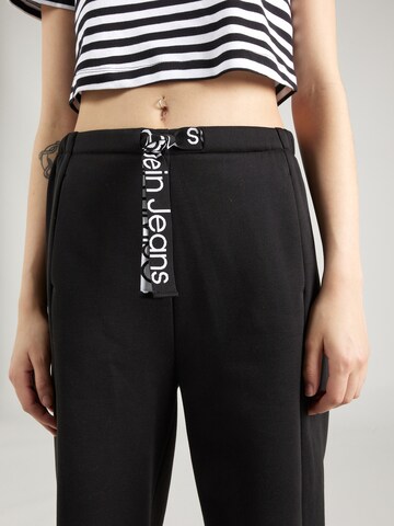 Calvin Klein Jeans Широка кройка Панталон в черно