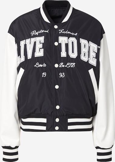 Demisezoninė striukė 'BORAKE' iš LTB, spalva – juoda / balta, Prekių apžvalga