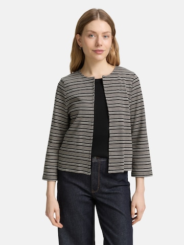 TOM TAILOR Strickjacke in Schwarz: Vorderseite