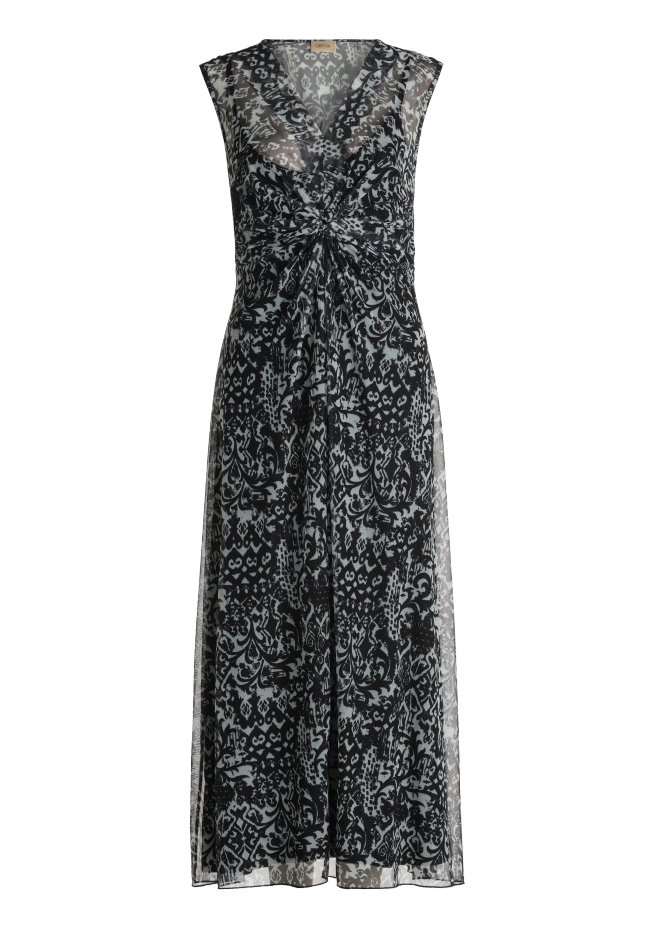 Cartoon Dress in Black: front