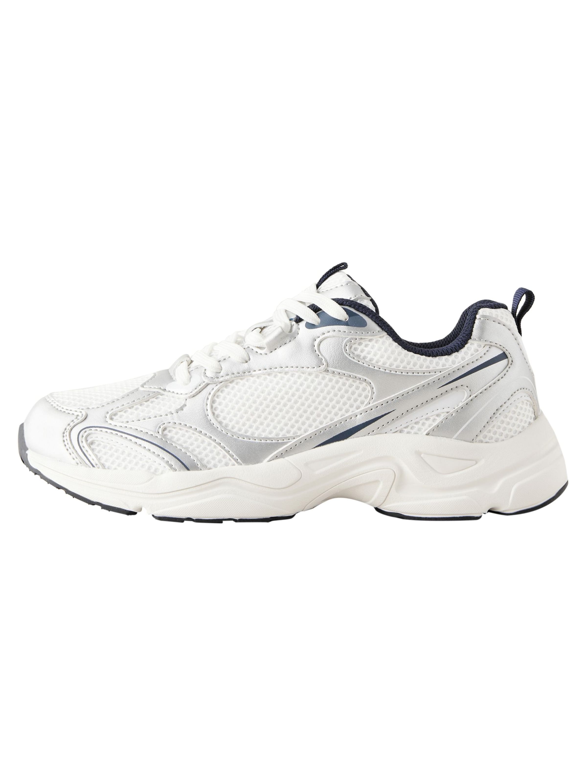 Next Sneaker low in schwarz / silber / weiß, Produktansicht