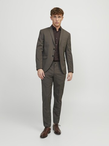 JACK & JONES Slim fit Blazer 'FRANCO' in Brown