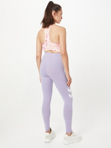 Hummel Skinny Sporthose in Lila