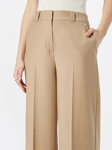 COMMA Wide leg Pleated Pants in Brown