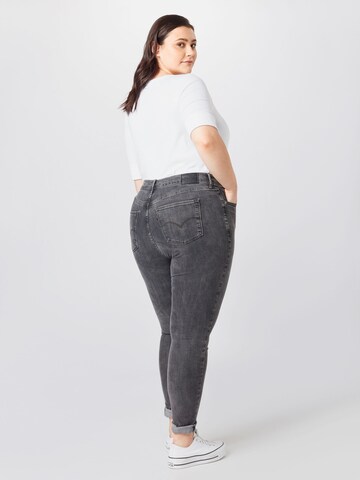 Levi's® Plus Skinny Džíny '721 PL Hi Rise Skinny' – šedá