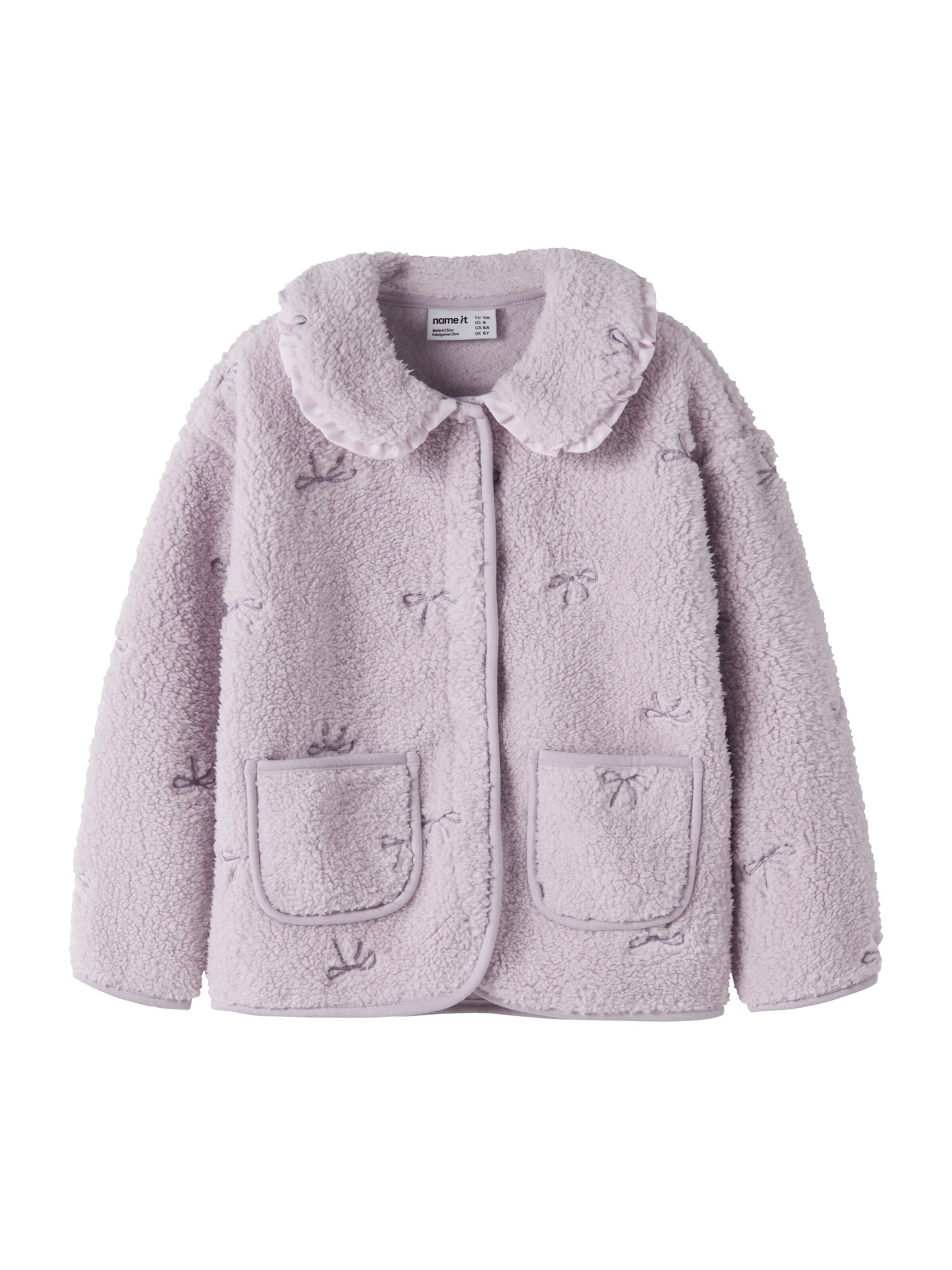 NAME IT - Chaqueta polar en lila: frente