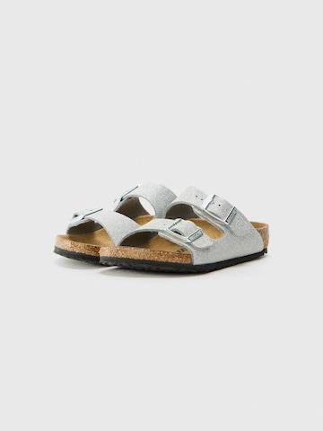 BIRKENSTOCK Sandal 'Arizona' i silver
