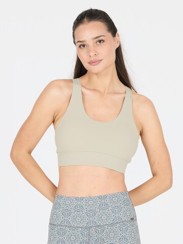 Bustier Soutien-gorge de sport 'Gaby' Athlecia en gris : devant