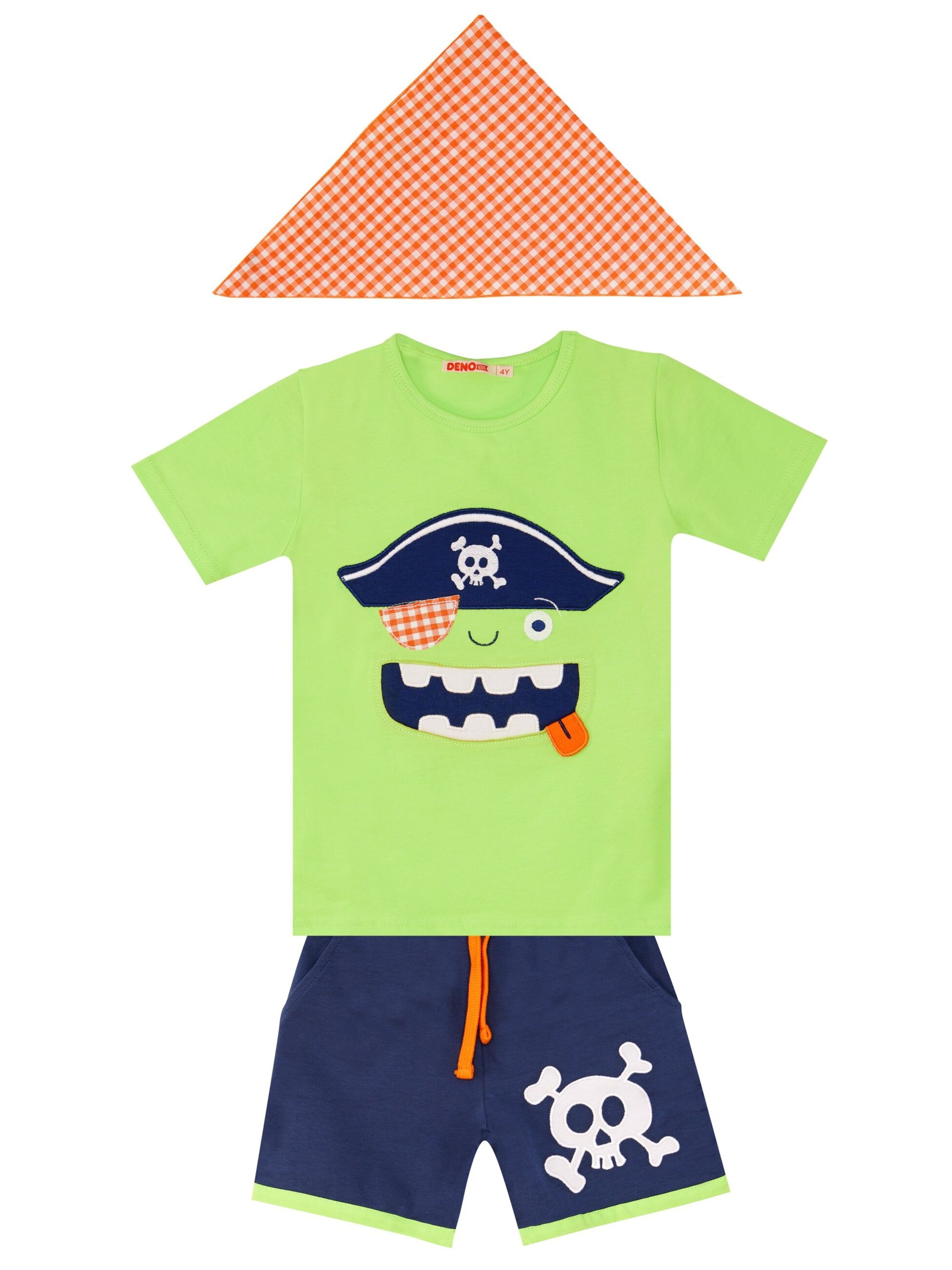 Denokids Tracksuit in Green: front