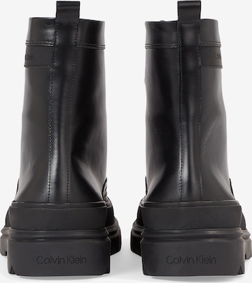 Calvin Klein Šnurovacie čižmy - Čierna