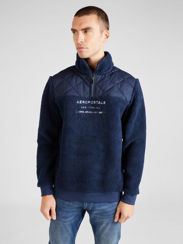 Sweat-shirt AÉROPOSTALE en bleu : devant