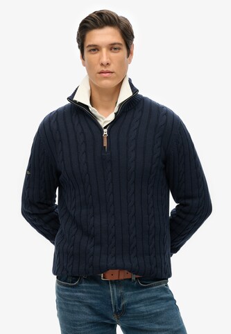 Superdry Trui in Blauw: voorkant