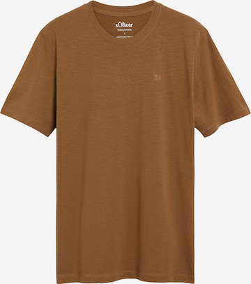 T-Shirt s.Oliver en marron : devant