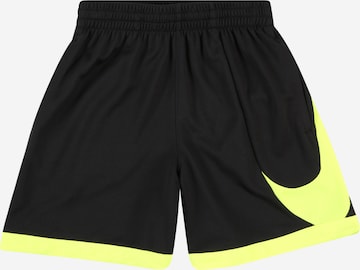 NIKE Workout Pants 'SWOOSH' in Black: front