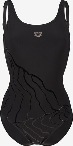 ARENA Bustier Formgivende badedragt 'BODYLIFT LUISA C-CUP' i sort: forside