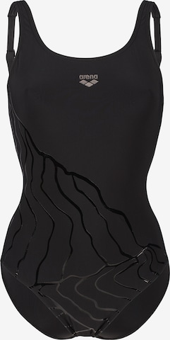 ARENA Bustier Muotoileva uimapuku 'BODYLIFT LUISA C-CUP' värissä musta: edessä