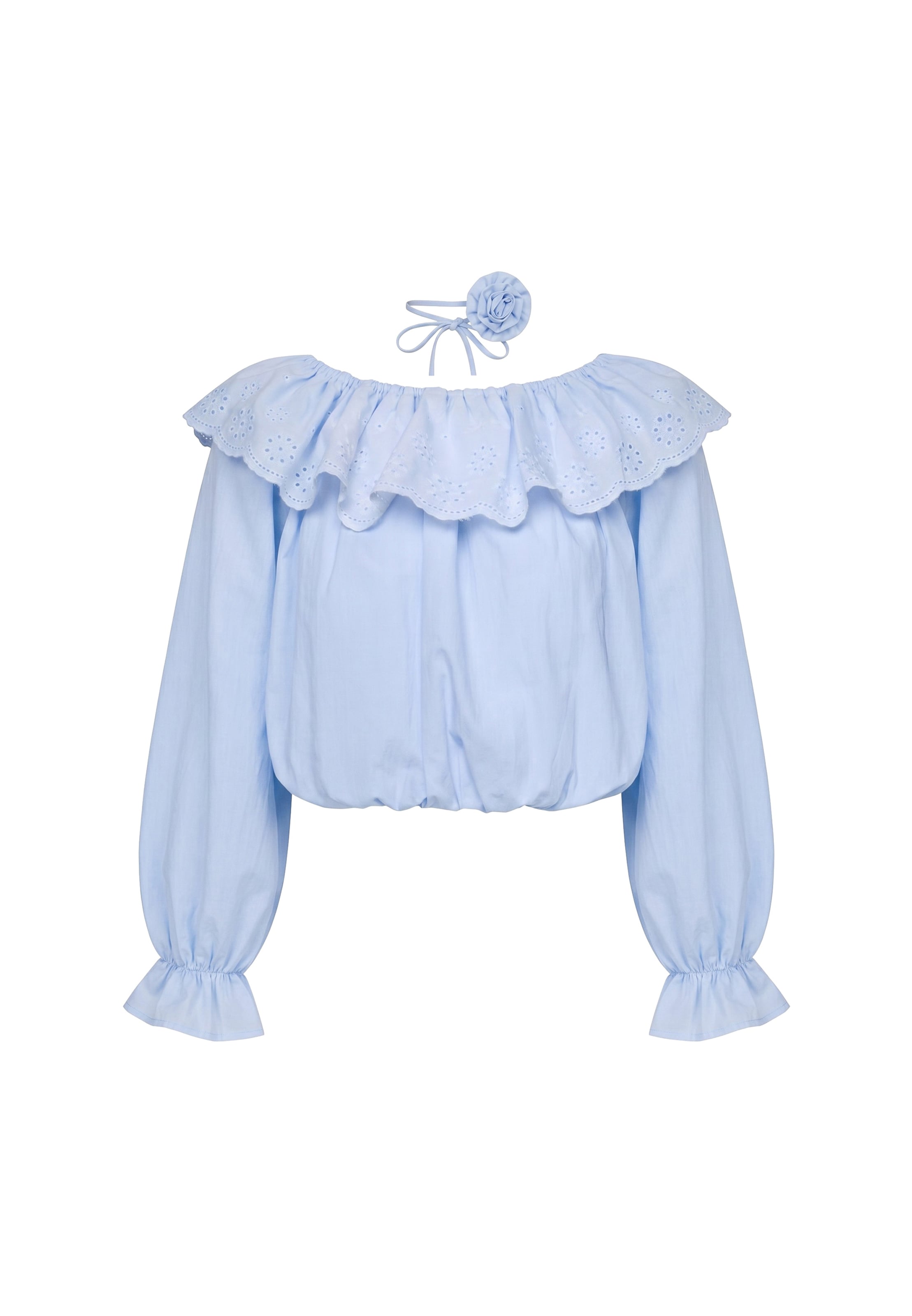 faina Blusa en XS en azul, Vista del producto