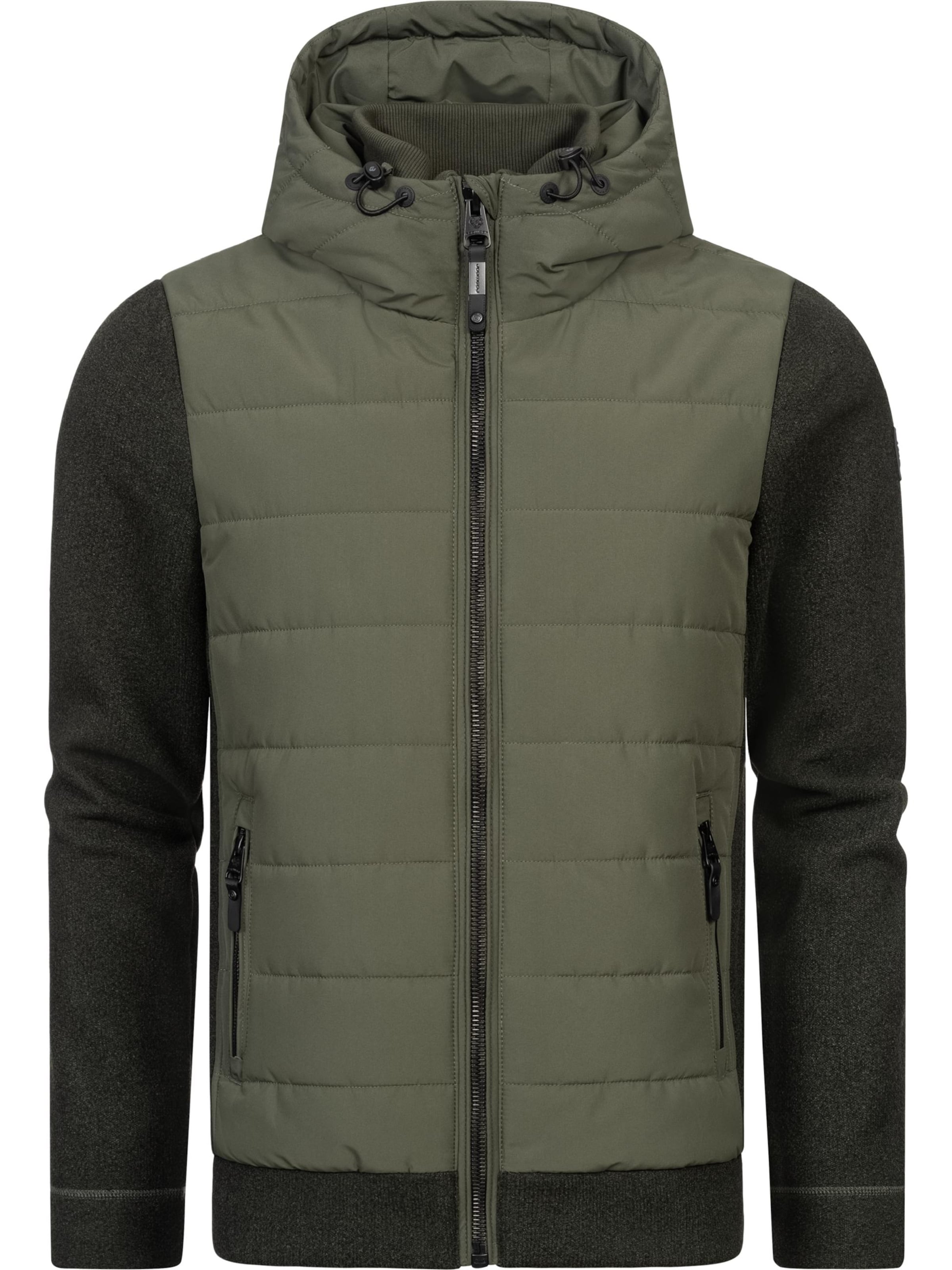 Ragwear Přechodná bunda 'Doryan' – zelená: přední strana