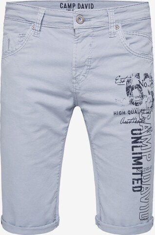 CAMP DAVID Slimfit Shorts 'RO:BI Skater' in Blau: predná strana