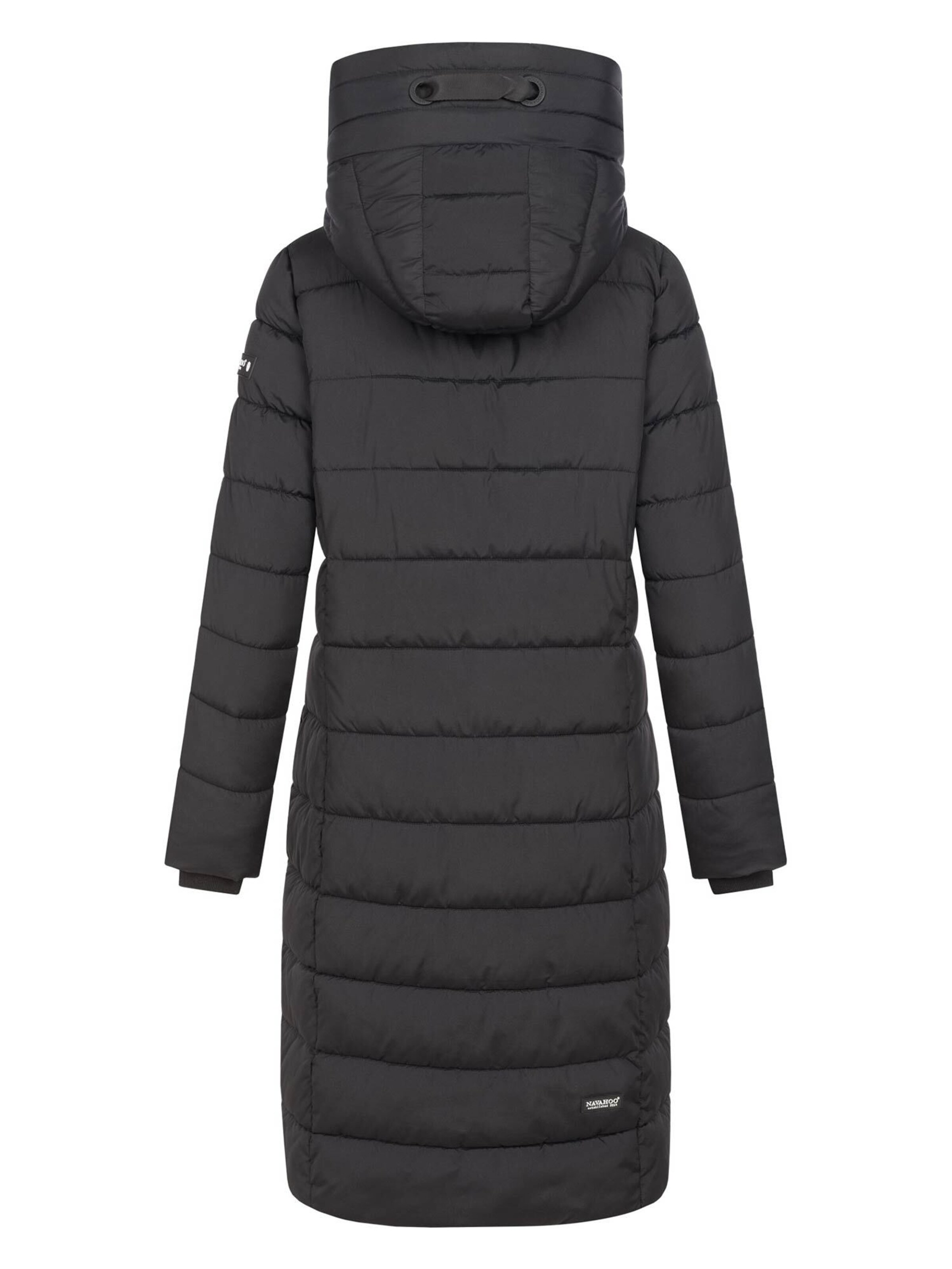 NAVAHOO Mantel 'N036 ' in Schwarz